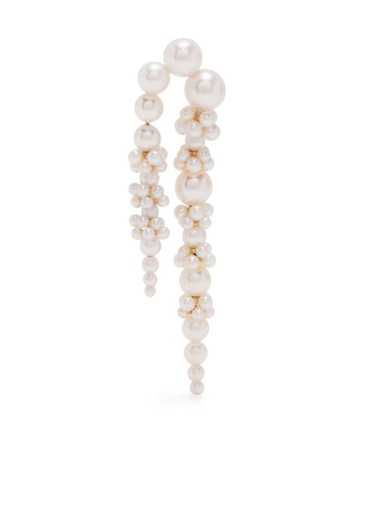 14k Yellow Gold Grand Palais De Nuit Pearl Single Drop Earring