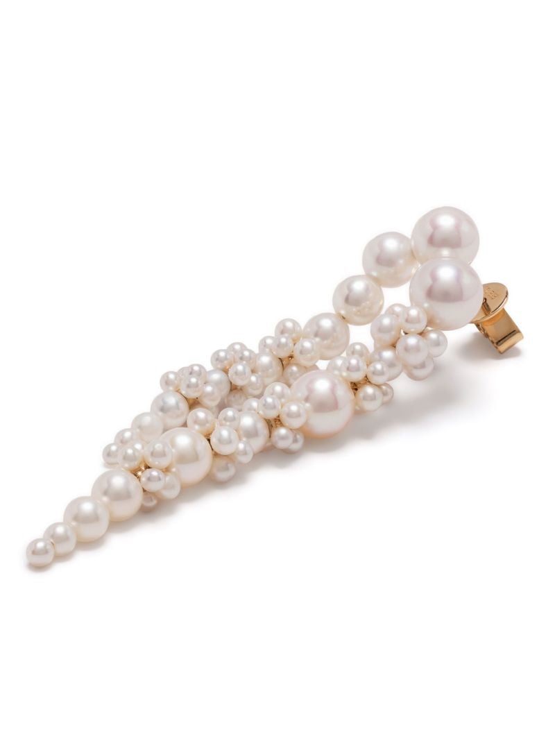 14k Yellow Gold Grand Palais De Nuit Pearl Single Drop Earring