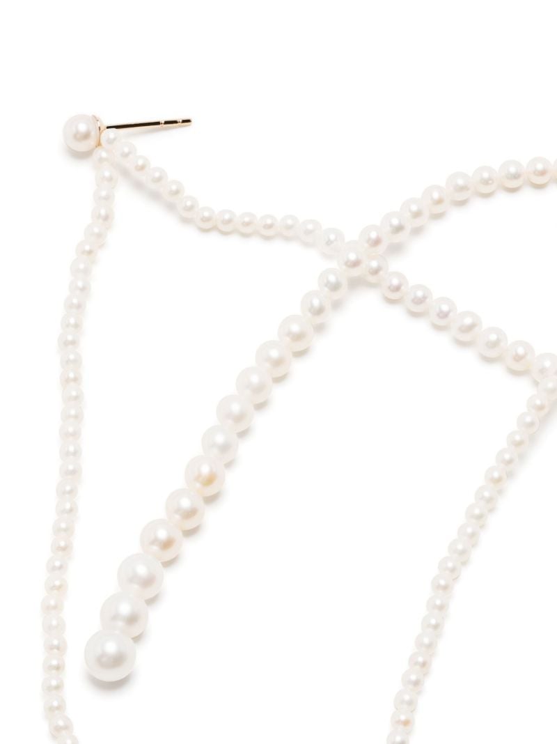 14k Yellow Gold Promenade De Perles Pearl Earrings