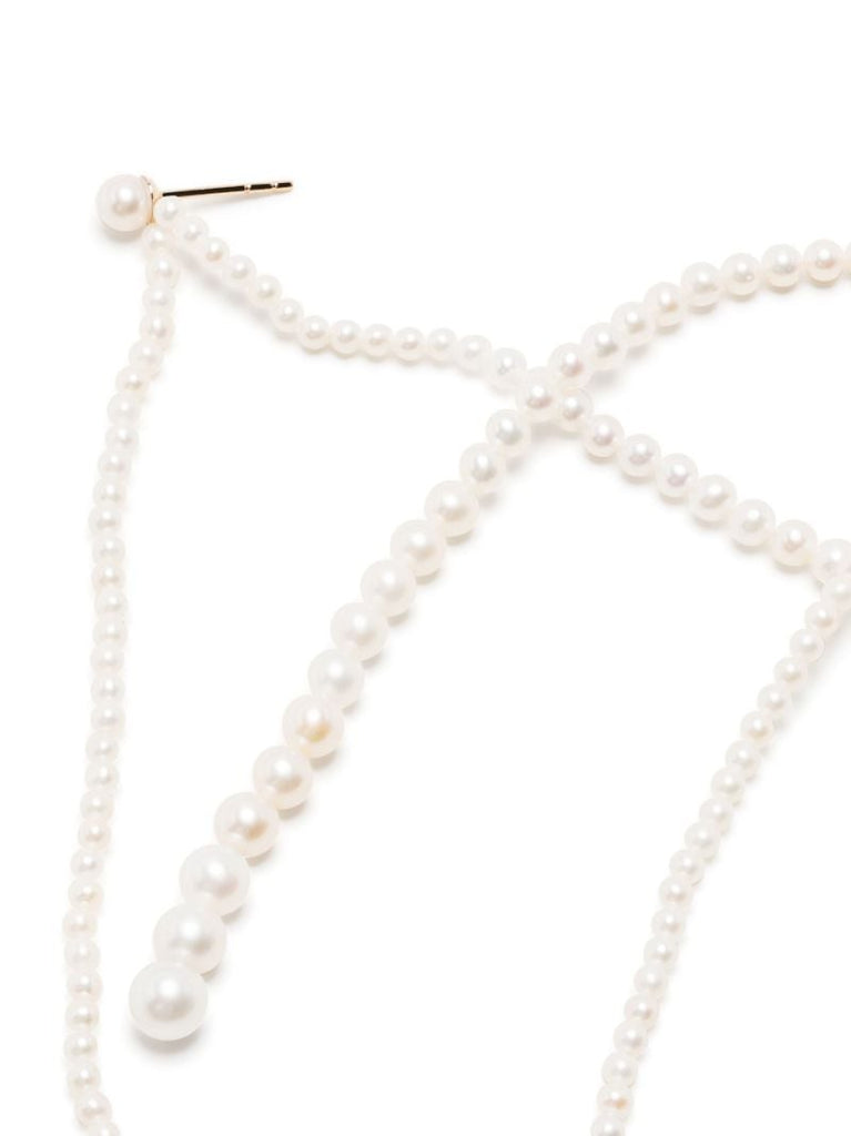 14k Yellow Gold Promenade De Perles Pearl Earrings