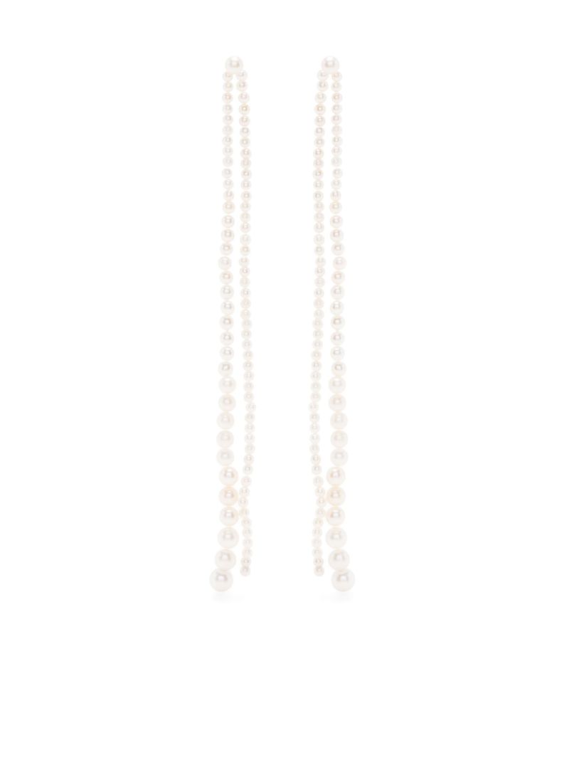 14k Yellow Gold Promenade De Perles Pearl Earrings