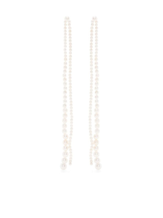 14k Yellow Gold Promenade De Perles Pearl Earrings