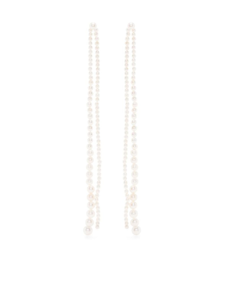14k Yellow Gold Promenade De Perles Pearl Earrings