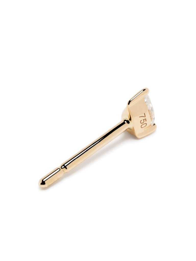 18k Yellow Gold Diamond Single Stud Earring
