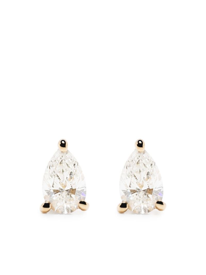 18k Yellow Gold Diamond Single Stud Earring