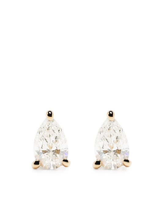 18k Yellow Gold Diamond Single Stud Earring