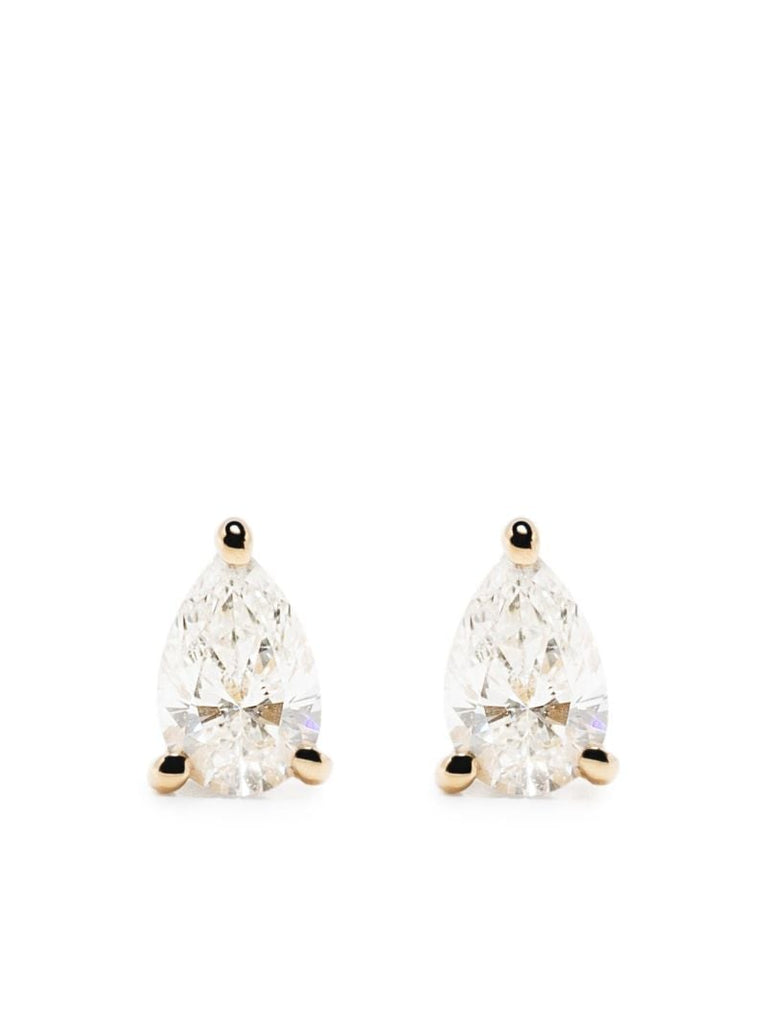 18k Yellow Gold Diamond Single Stud Earring