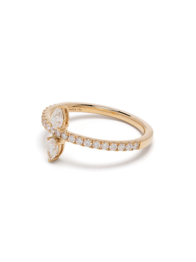 18k Yellow Gold Duo HÃ_x0083_Â©ra Diamond Ring