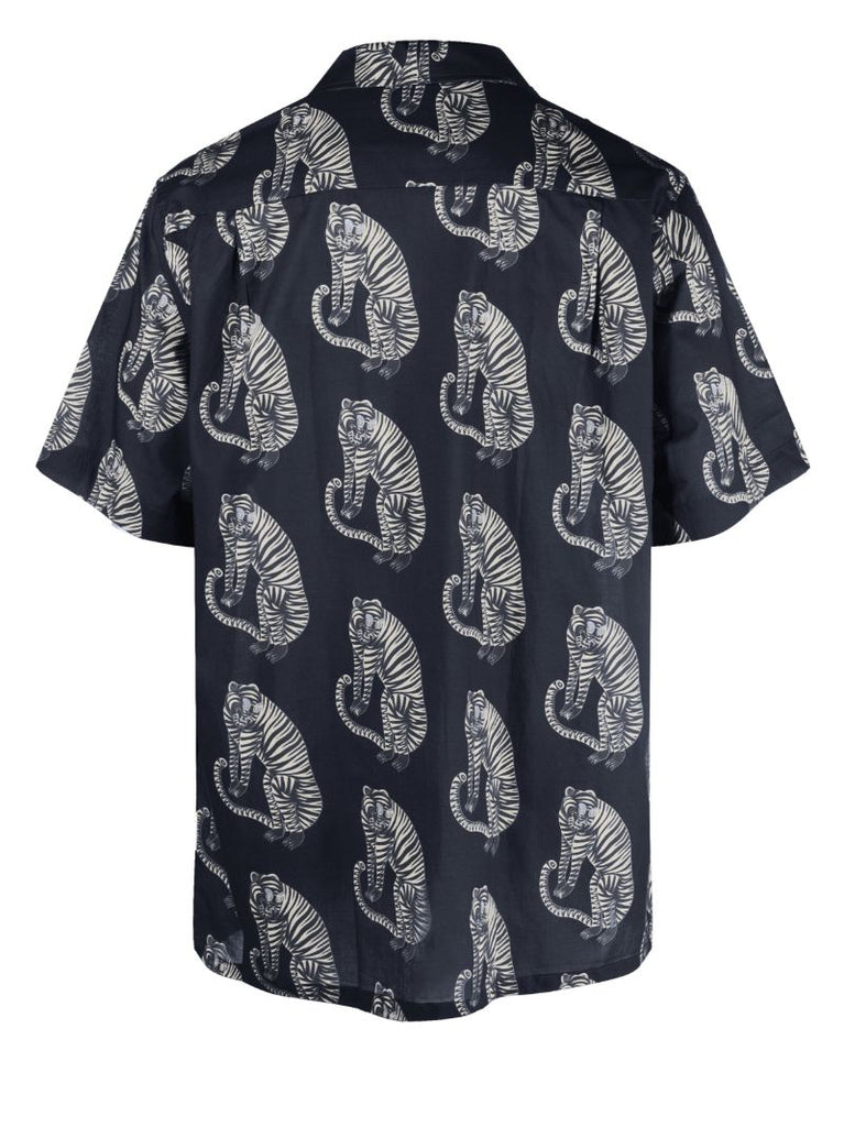 Black Sansindo Tiger Print Pyjamas