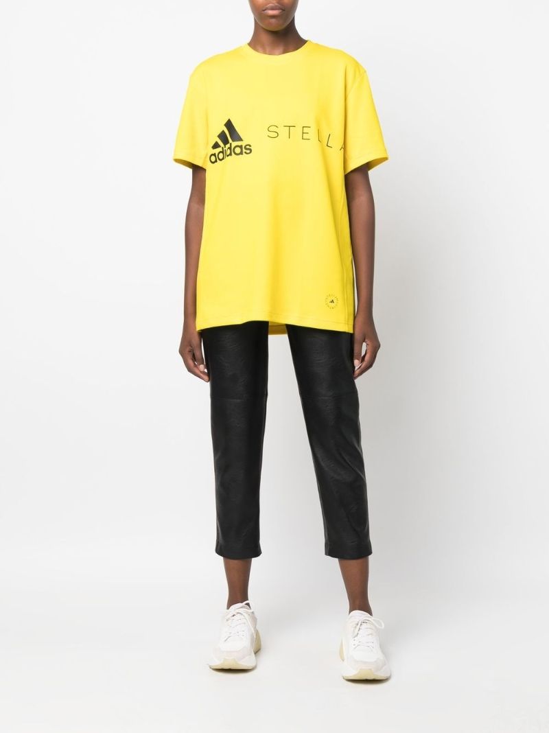 Yellow Logo Print T-shirt