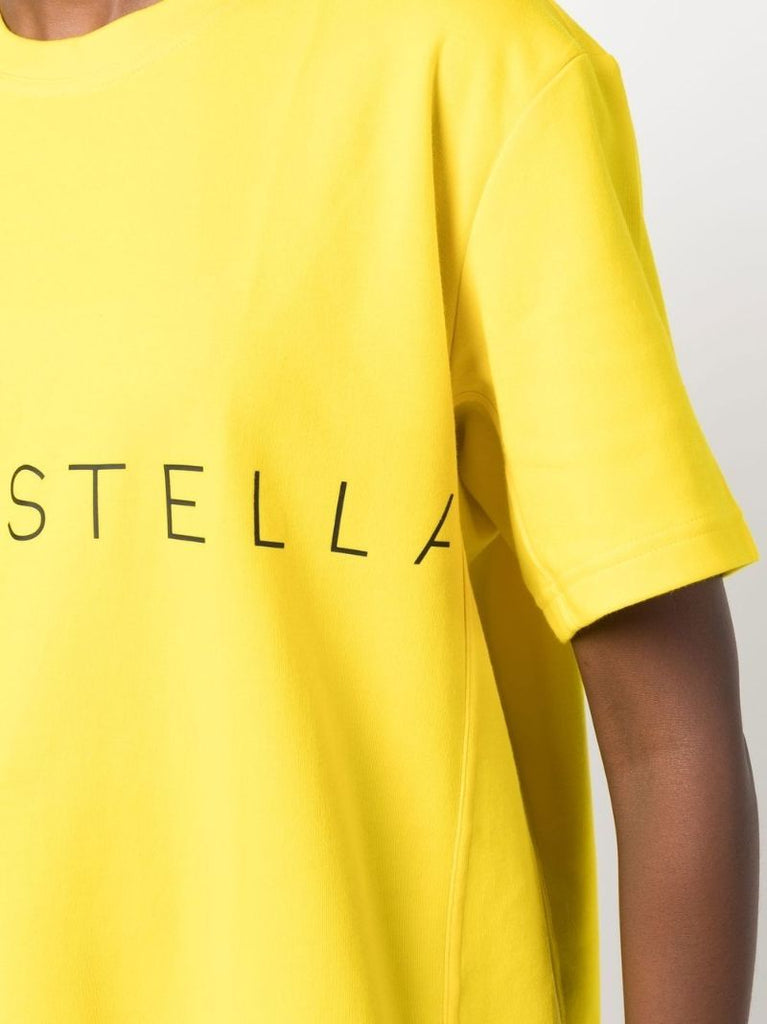 Yellow Logo Print T-shirt