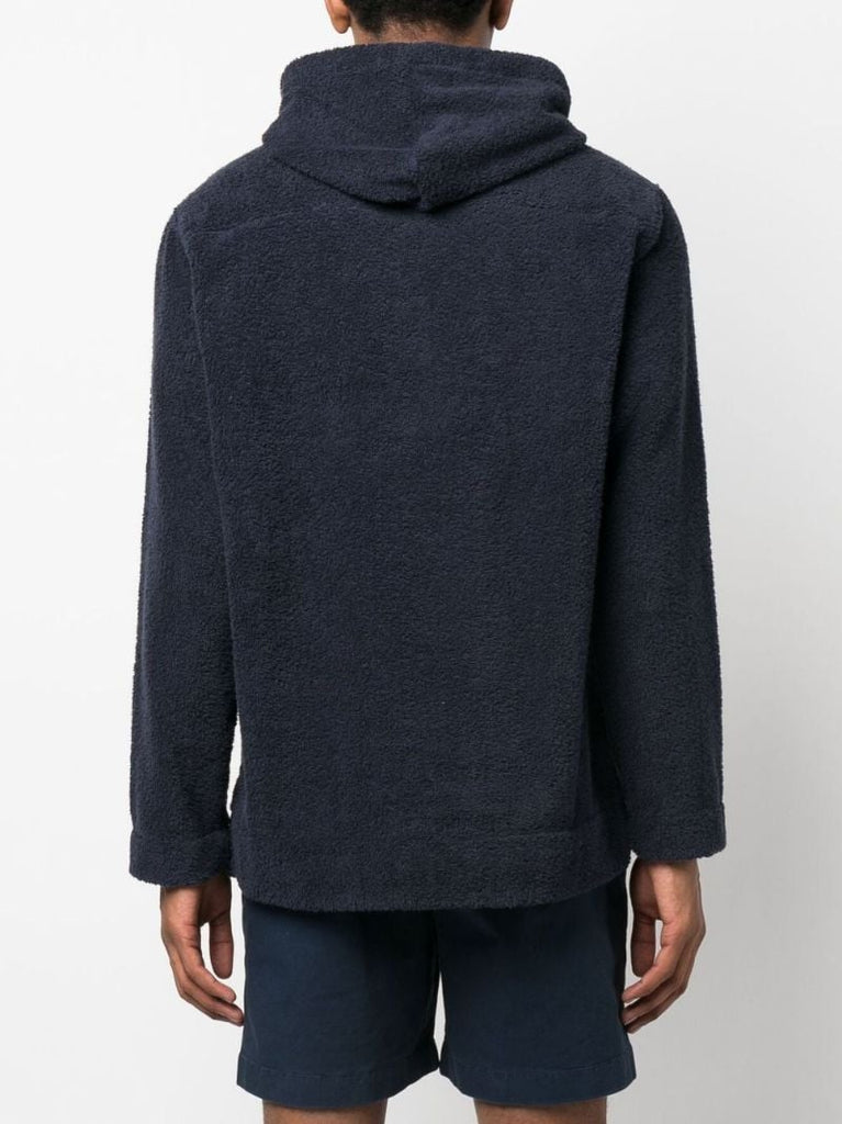 Blue Sennett Cotton Terry Hoodie