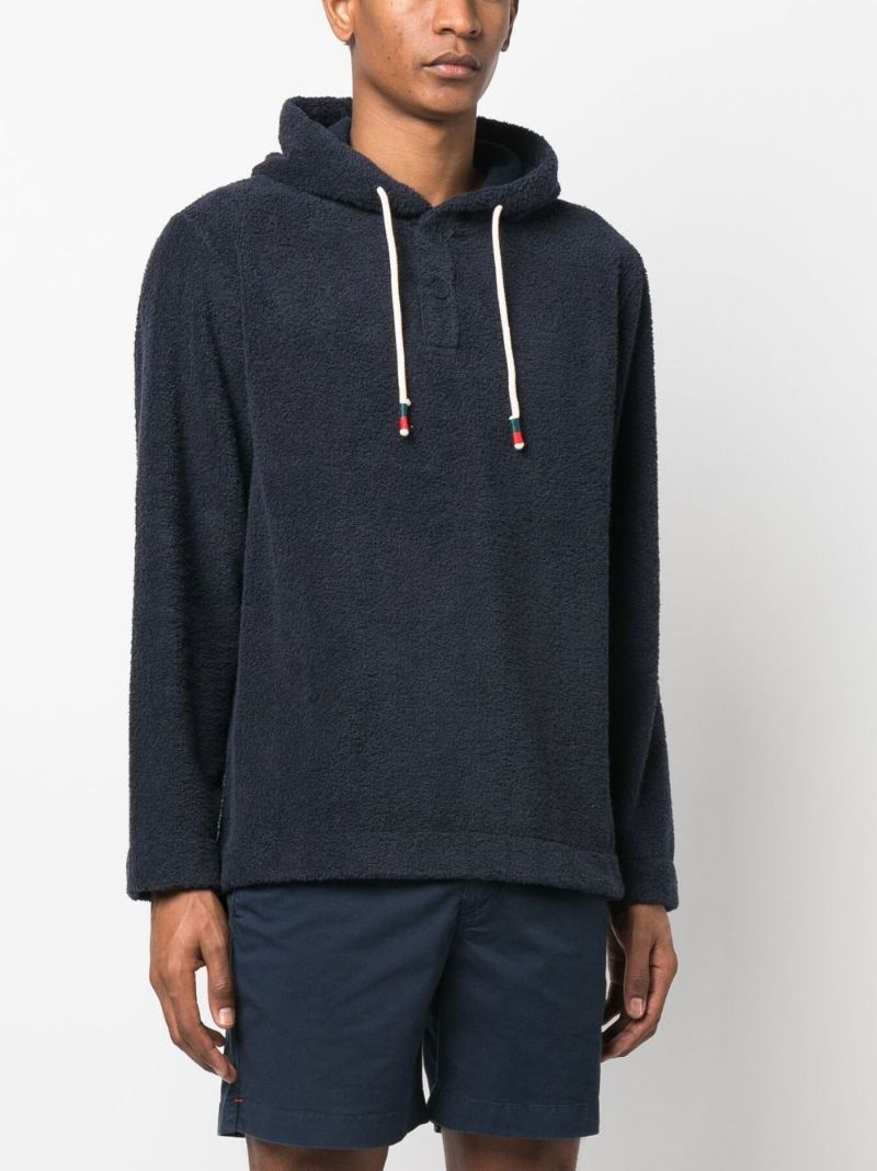 Blue Sennett Cotton Terry Hoodie