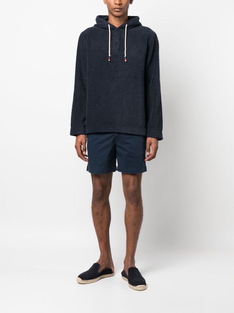 Blue Sennett Cotton Terry Hoodie