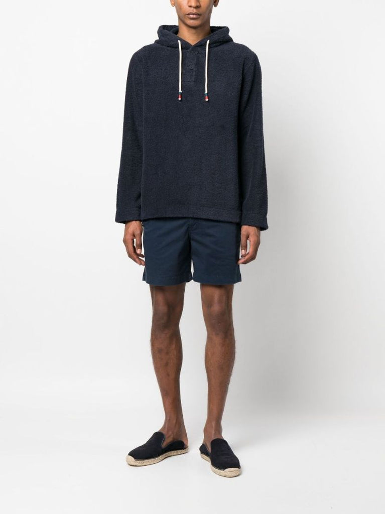 Blue Sennett Cotton Terry Hoodie