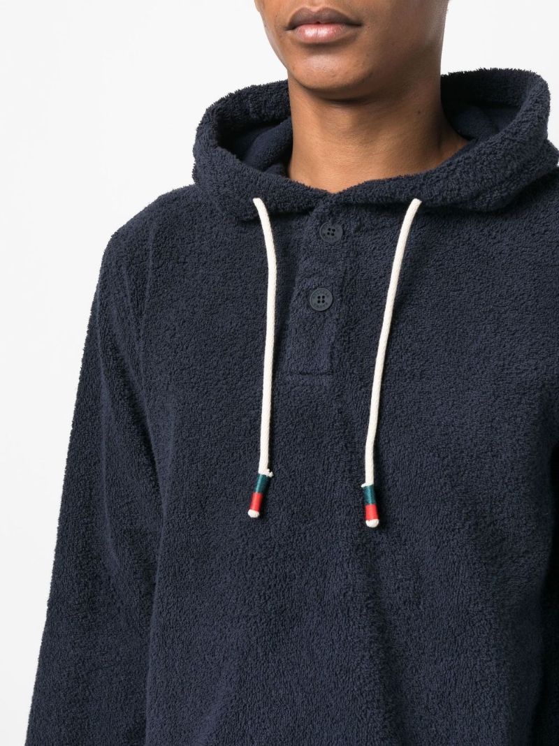 Blue Sennett Cotton Terry Hoodie