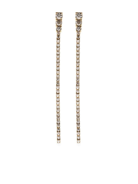 18k Yellow Gold Rozona Diamond Drop Earrings