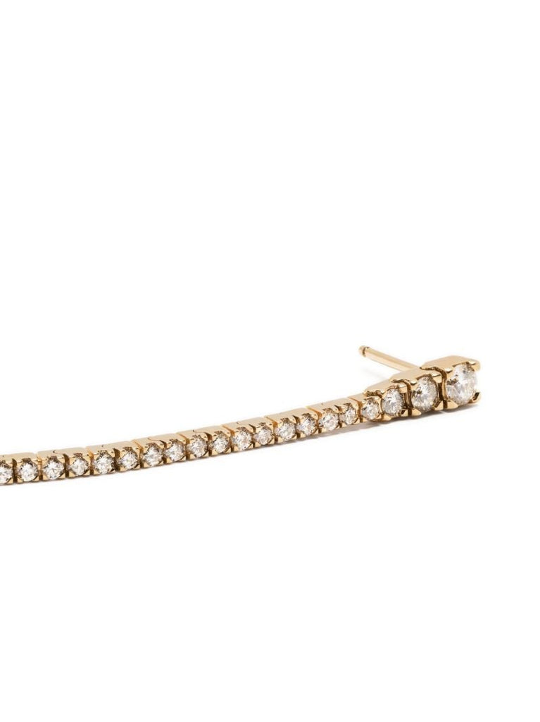 18k Yellow Gold Rozona Diamond Drop Earrings