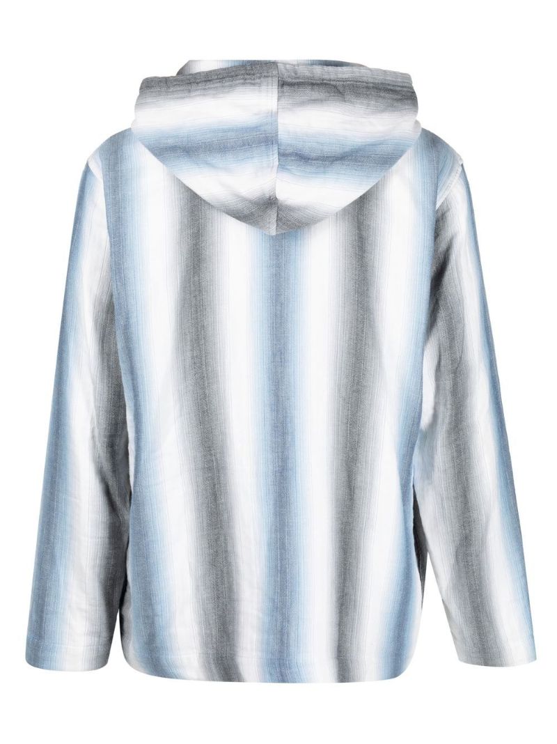 Blue Benham Striped Hoodie