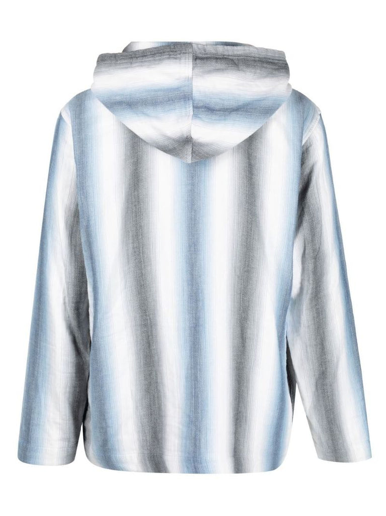 Blue Benham Striped Hoodie