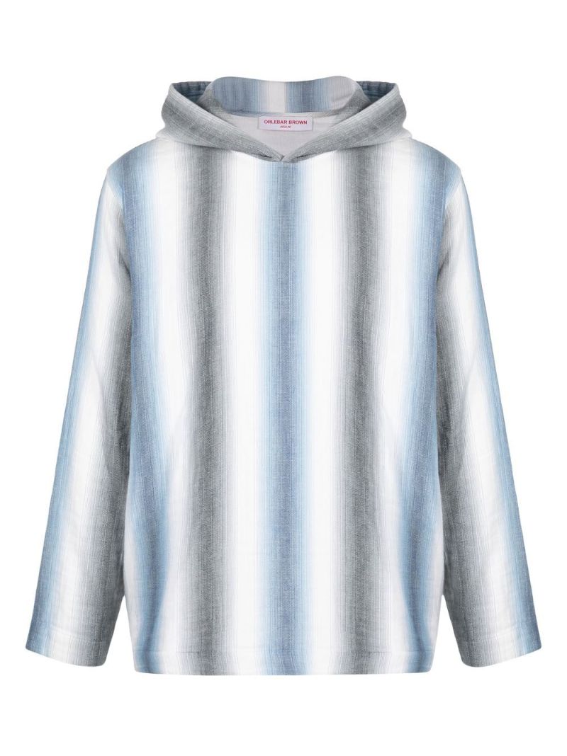 Blue Benham Striped Hoodie