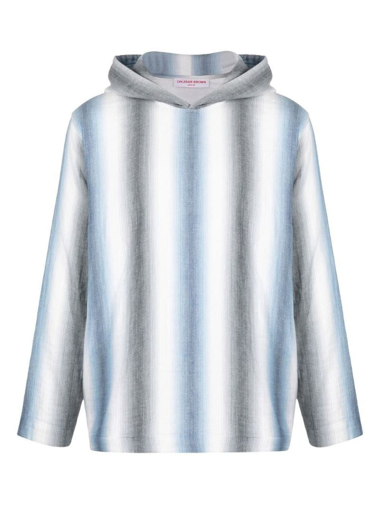 Blue Benham Striped Hoodie