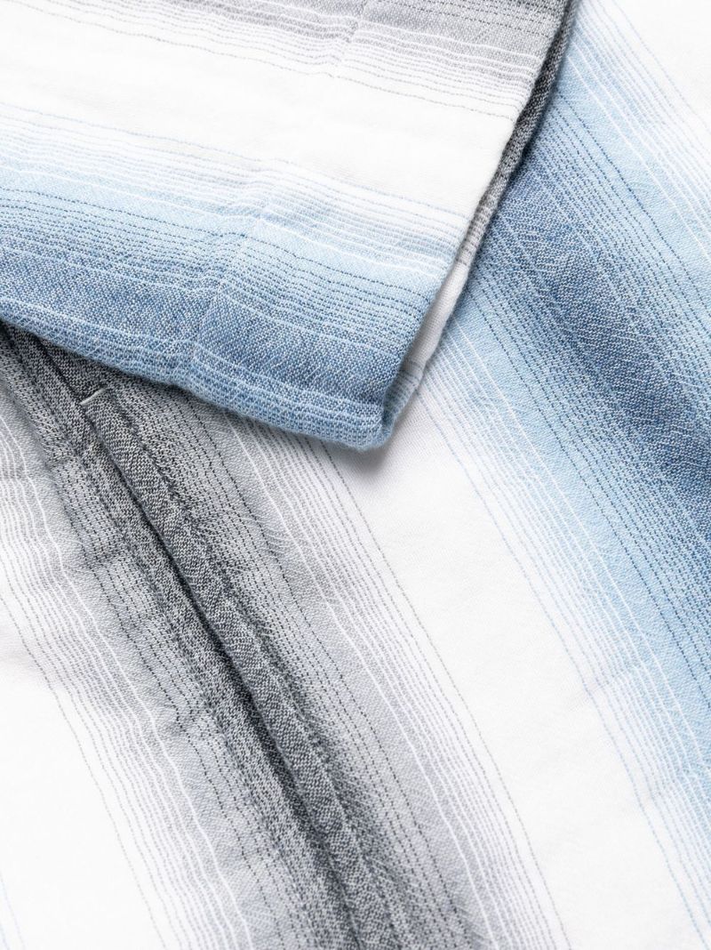 Blue Benham Striped Hoodie