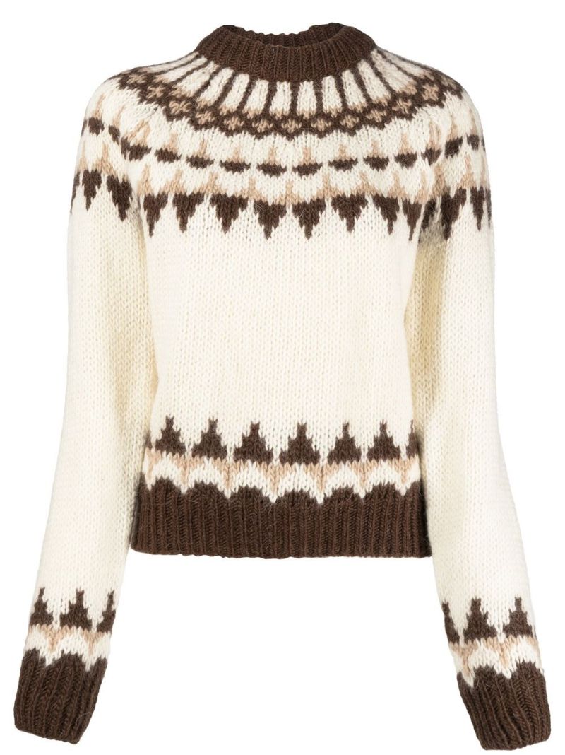 Neutral Fair Isle Sweater