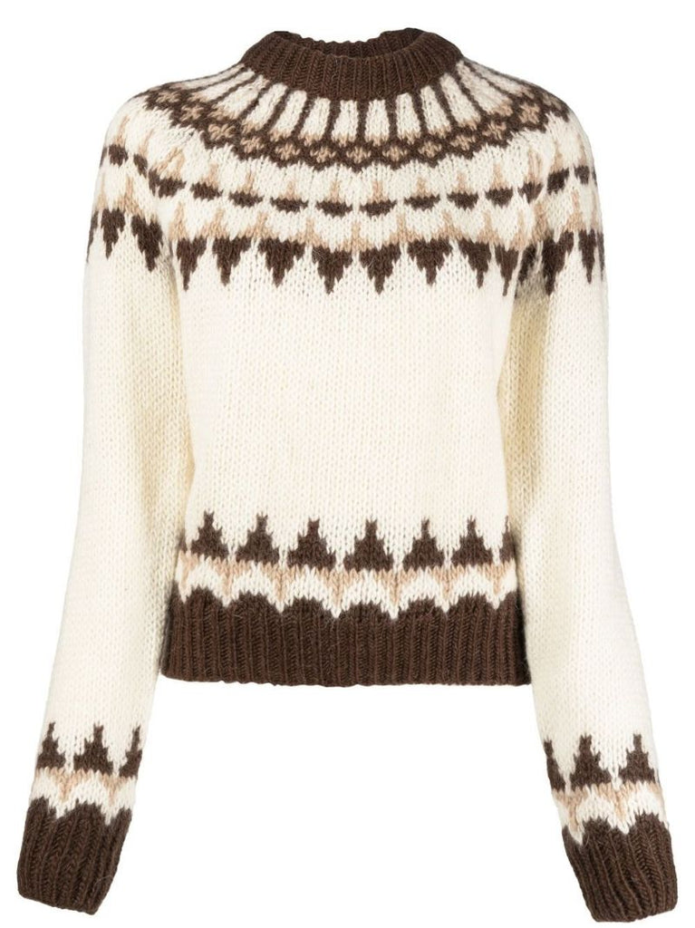 Neutral Fair Isle Sweater