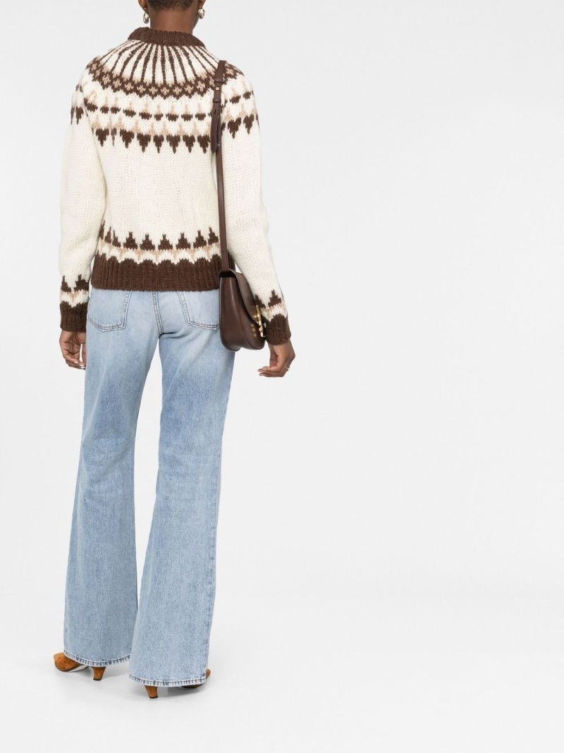 Neutral Fair Isle Sweater