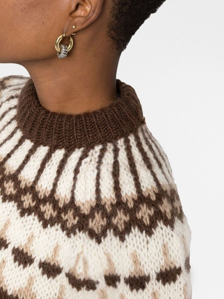Neutral Fair Isle Sweater