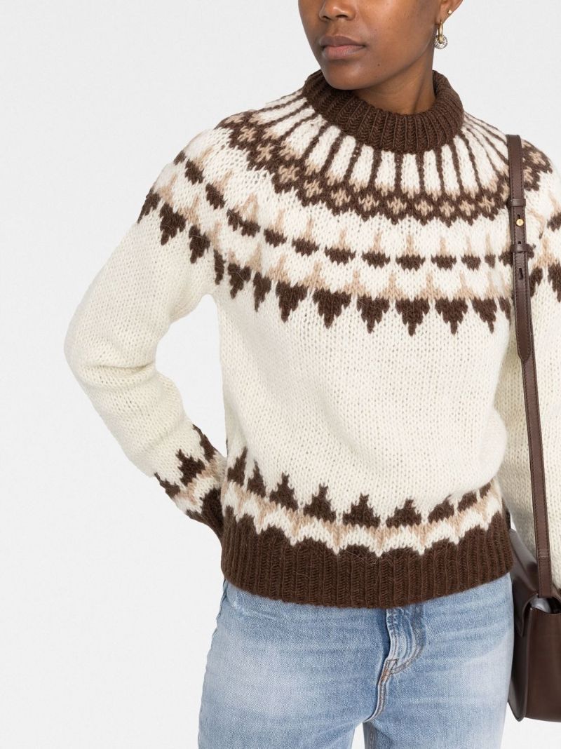 Neutral Fair Isle Sweater