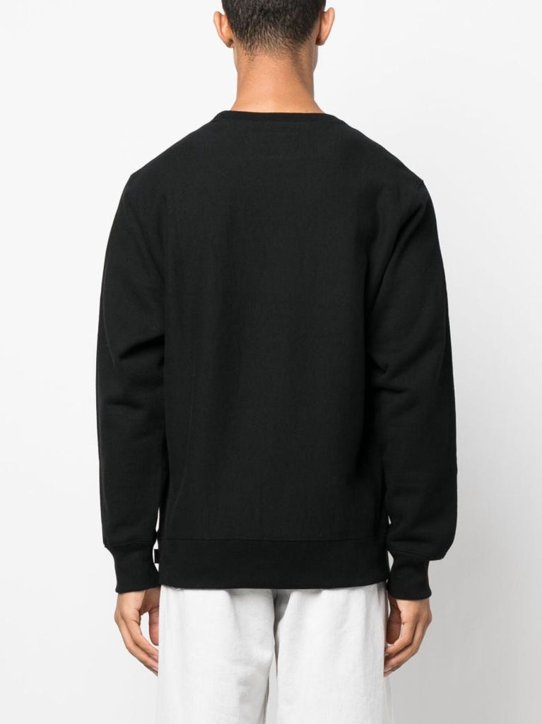 Black Heavy Logo Cotton Sweatshirt