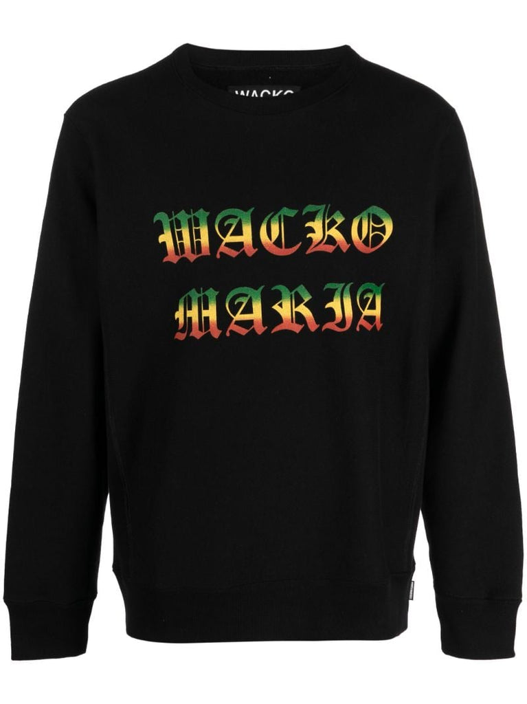 Black Heavy Logo Cotton Sweatshirt