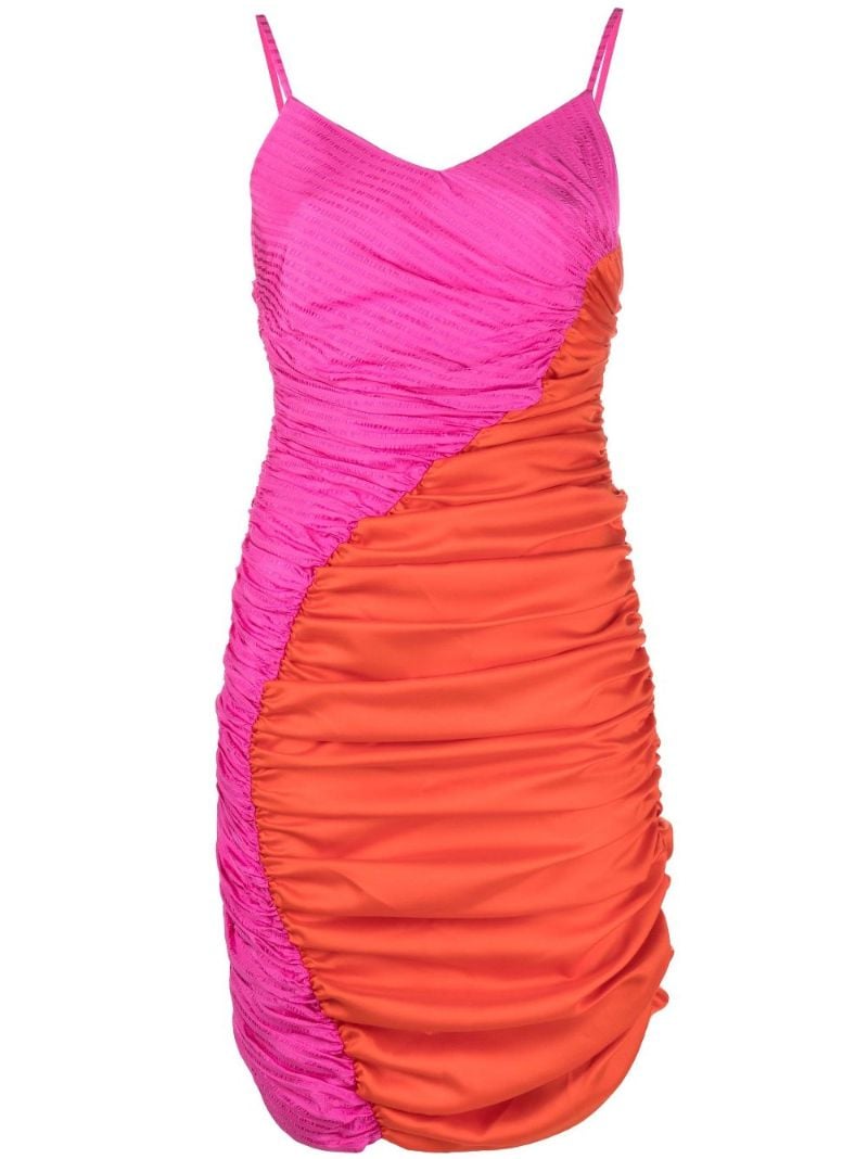 Pink Jade Ruched Mini Dress