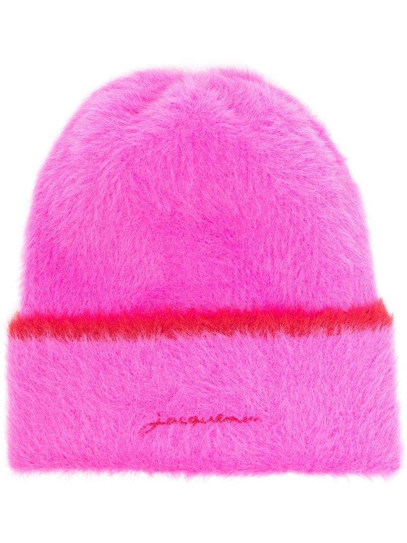 Pink Le Bonnet Neve Beanie Hat