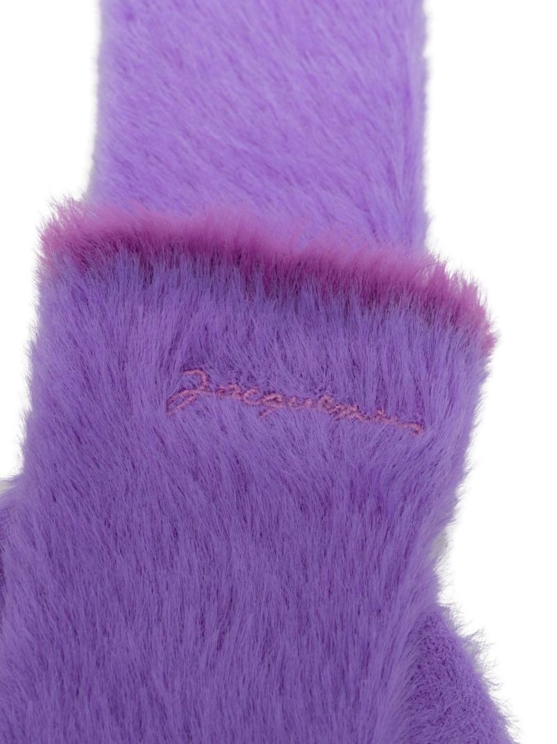 Purple Les Chaussettes Neve Textured Ankle Socks