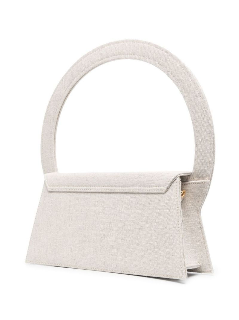 Neutral Le Sac Rond Top Handle Bag