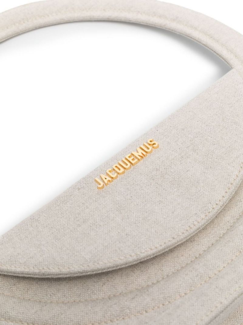 Neutral Le Sac Rond Top Handle Bag