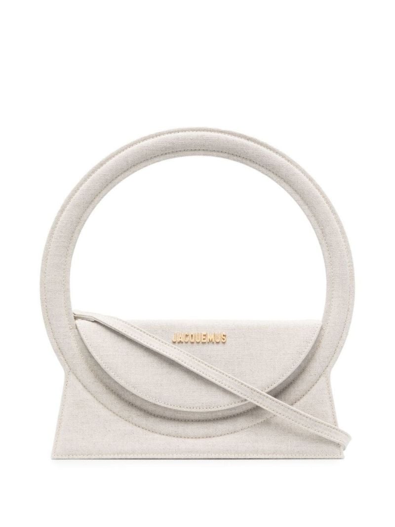 Neutral Le Sac Rond Top Handle Bag