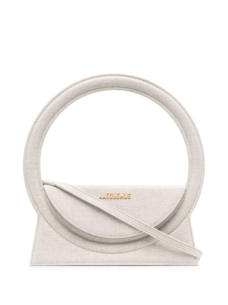 Neutral Le Sac Rond Top Handle Bag