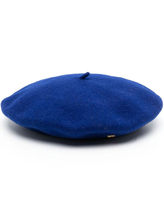 Blue Double G Plaque Beret