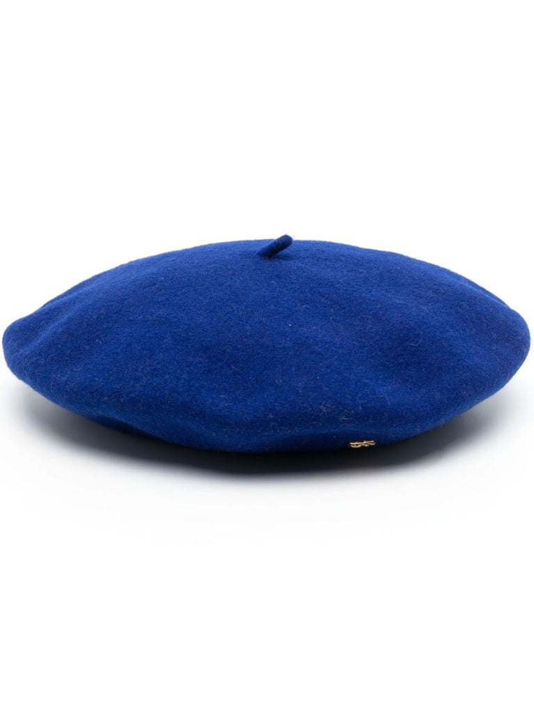Blue Double G Plaque Beret