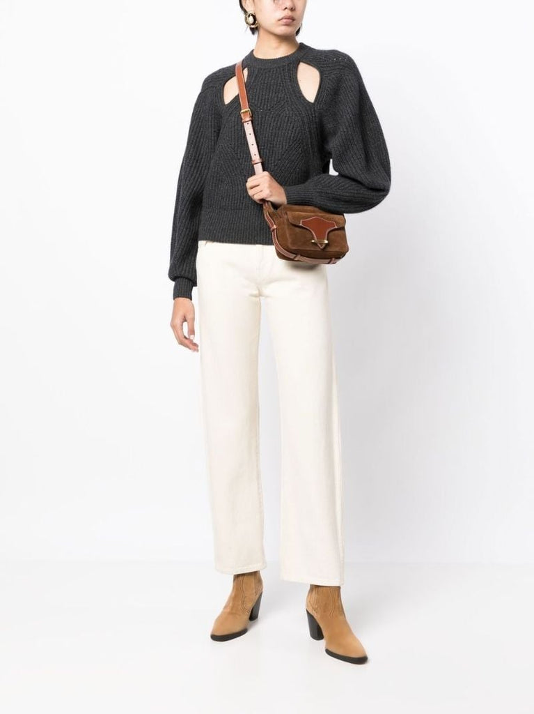Brown Wasy Suede Mini Bag