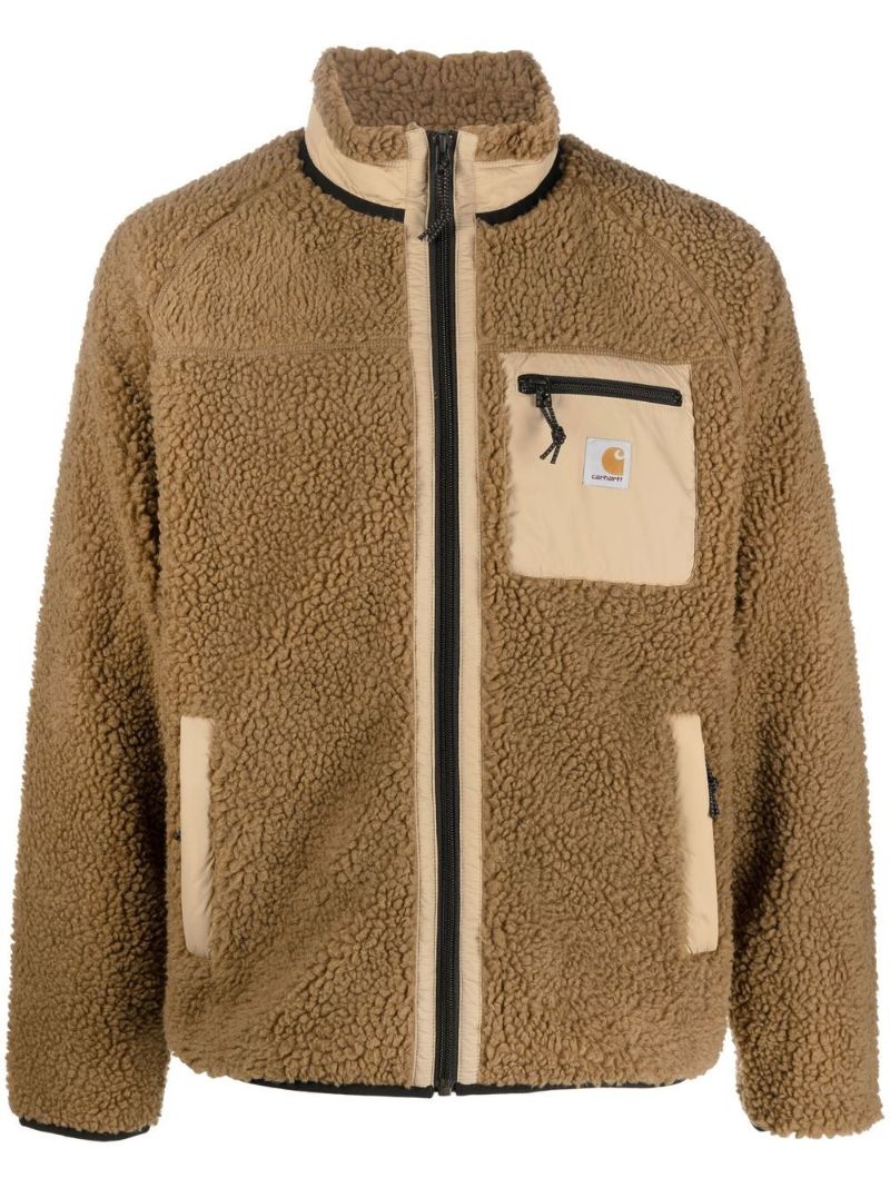 Brown Prentis Zip-up Fleece Jacket