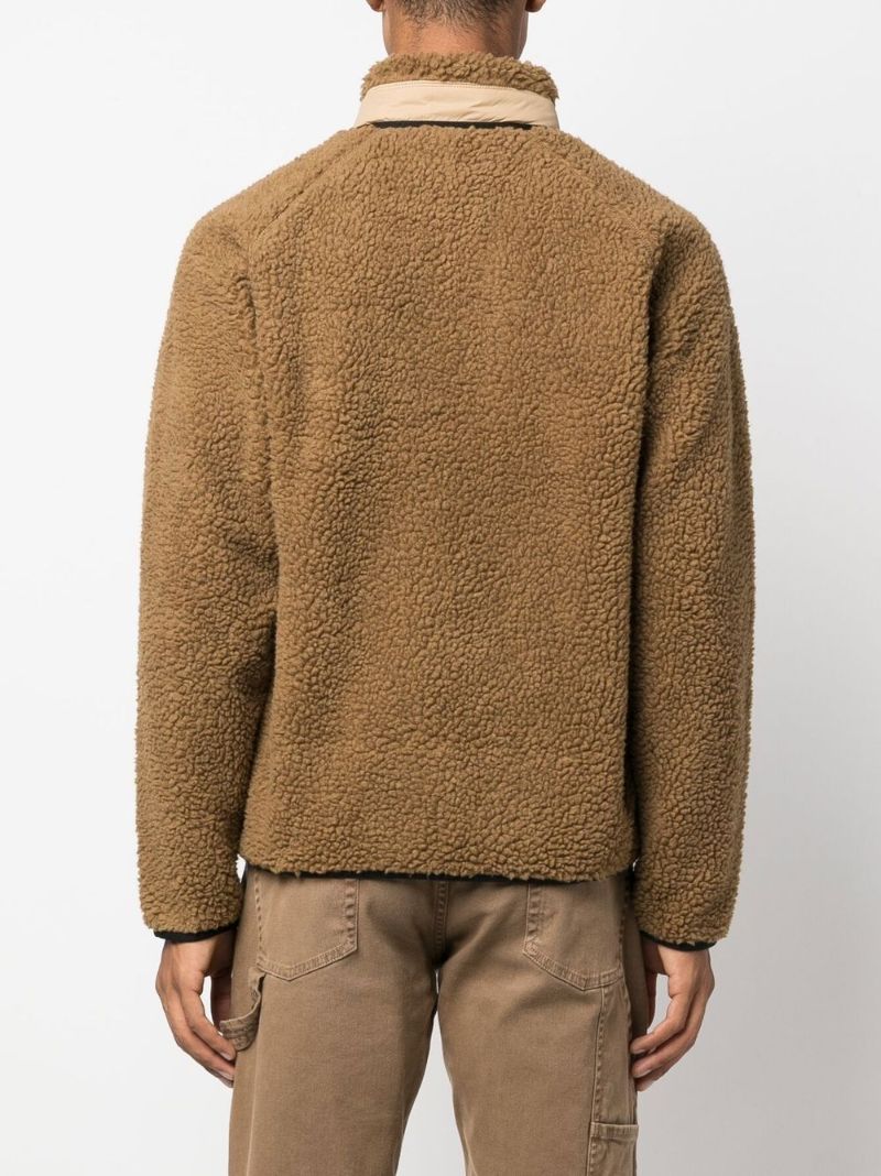 Brown Prentis Zip-up Fleece Jacket