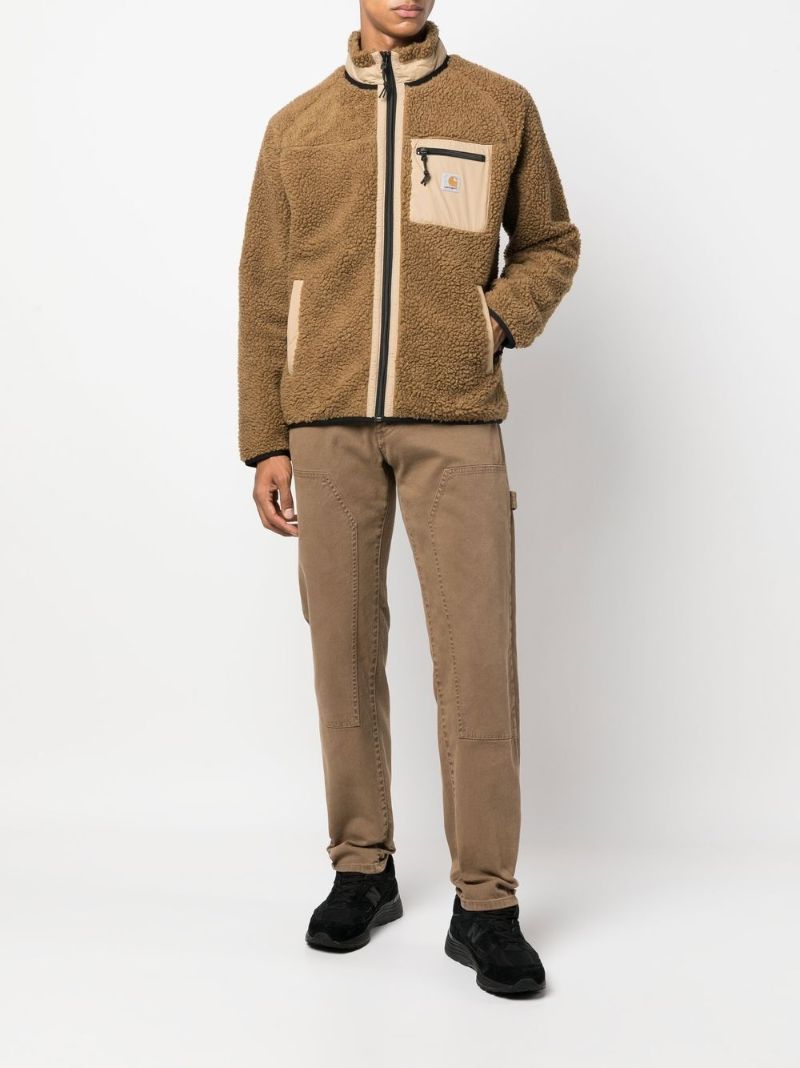 Brown Prentis Zip-up Fleece Jacket