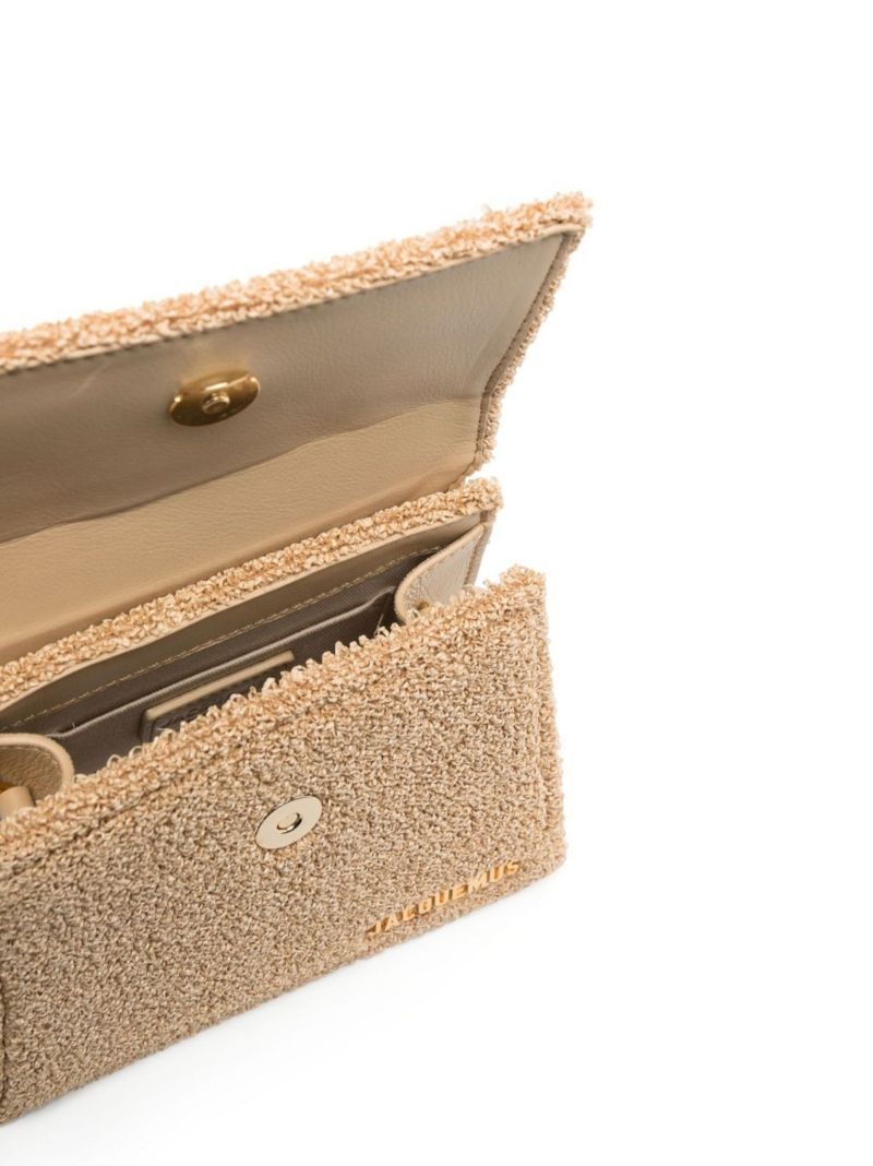 Neutral Le Chiquito Noeud Cotton Top Handle Bag