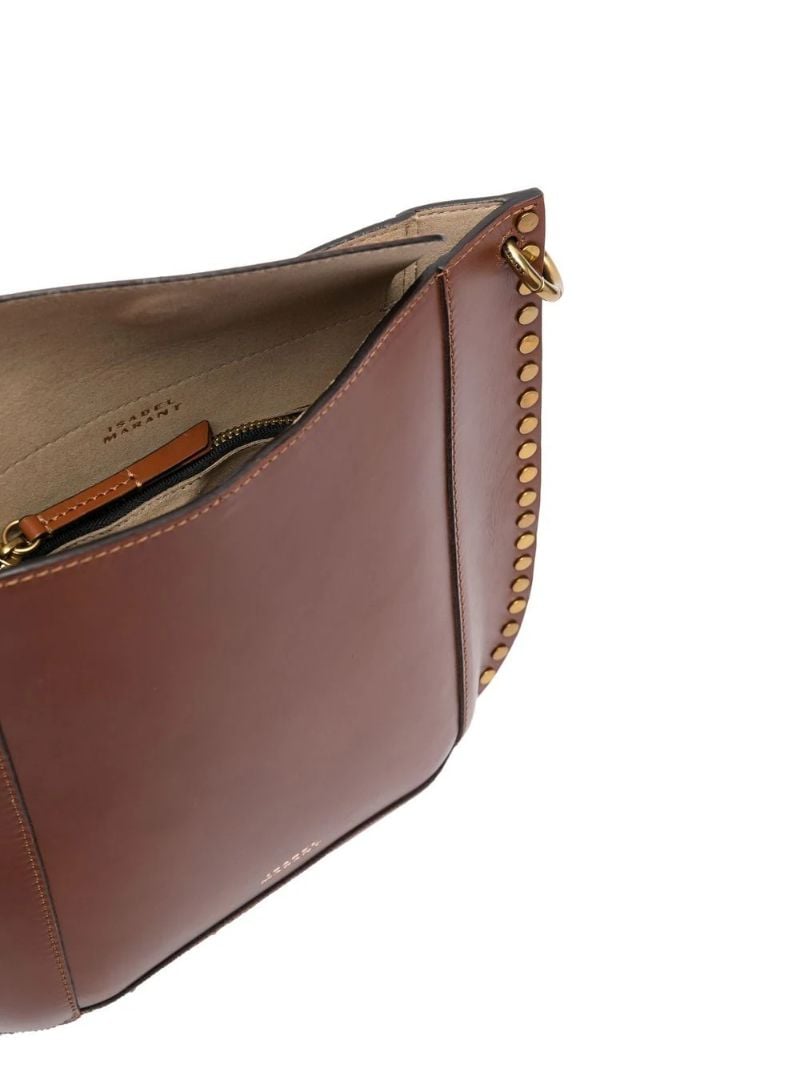 Brown Oskan Leather Shoulder Bag
