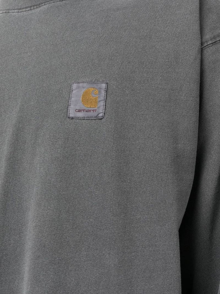 Grey Vista Logo Patch Cotton Sweatshirt